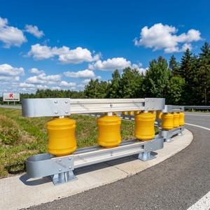 Système de sécurité anti-collision pour autoroute en Thaïlande : Barrière réfléchissante roulante pour la rédirection des véhicules - Product Image 1