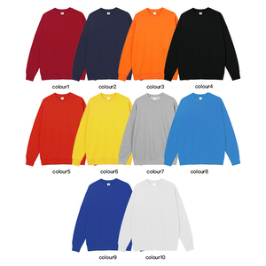 Pull-over thermique d'hiver en tricot uni sans capuche, mélange coton-polyester, avec logo personnalisable, vente en gros ODM disponible - Product Image 2
