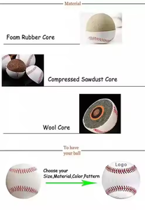 Puレザーベースボールベースボールセットカスタムナンバー9 - Product Image 4