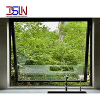 Ventanas Abatibles de Aluminio Residenciales Personalizadas, con Vidrio Templado Insonorizado y Resistente a Impactos, Tipo Toldo, Personalizables para Interiores