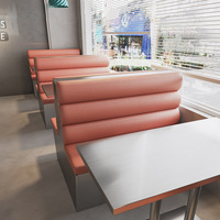 Bancs de banquettes métalliques de luxe pour restaurants occidentaux, cafés, restaurants de hot pot, hôtels, et tables de bar à thème musical