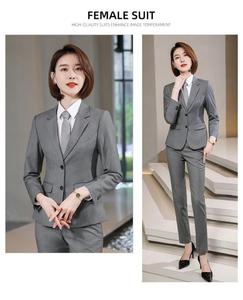 Elegante Traje <span class=keywords><strong>de</strong></span> Estilo Occidental para Mujeres Profesionales, Versión <span class=keywords><strong>de</strong></span> Invierno del Uniforme <span class=keywords><strong>de</strong></span> Estudiante a la Moda - Product Image 5