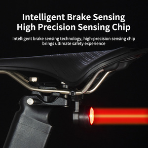 Luz Trasera Inteligente con Sensor de Frenado para Bicicleta, de Larga Duración, Luz de Advertencia para Ciclismo de Montaña y Carretera - Product Image 2