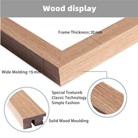 Cadres en bois massif avec plexiglas A4 A3 12x16 16x20, support mural pour affiches, cadre photo en bois