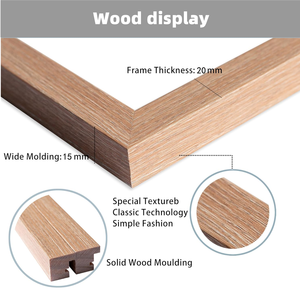 Solid Wood <strong>Frames</strong> <strong>With</strong> Plexiglass <strong>A4</strong> A3 12X1616x20 Wall Picture <strong>Mount</strong> Poster Display Wooden Photo <strong>Frame</strong> - Product Image 5