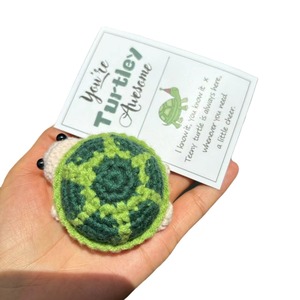 Nueva llegada Kit de ganchillo DIY Material Pack Inglés Instrucción principiantes crochet kit Standing Turtle <span class=keywords><strong>woobles</strong></span> crochet kit animales - Product Image 5