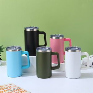 Vaso de Viaje de 20 Onzas con Recubrimiento de Polvo Electrochapado Arcoíris, Libre de BPA, con Asa de Plástico Desmontable - Product Image 6