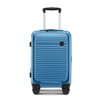 Nouvelle valise à roulettes pour ordinateur portable, modèle frontal, unisexe, avec serrure TSA, style professionnel, petite valise de voyage de 20 pouces en ABS+PC