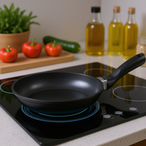 KARL KRGER Frying <b>Pan</b> Leipzig Flat 24 Cm <b>Cast</b> Aluminum Non Stick Cooking Surface For Even Heat Distribution - Product Image 3