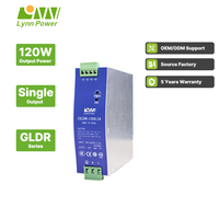 Alimentation électrique à découpage LYNN GLDR-120S-24 120W simple 24V CC 5A Montage sur rail DIN Utilisation industrielle Efficacité 88% Garantie 5 ans