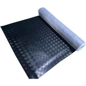 3Mm To 6Mm Thickness Five Bars Checker Rubber Flooring Mat Sheet
