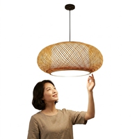 Lampe suspendue en rotin faite à la main, lampe de plafond en bambou tressé, lampe suspendue bohème pour cuisine, salle à manger, hôtel