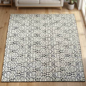 Ensemble de tapis en laine faits main de qualité supérieure, motif abstrait, antidérapant, imperméable, lavable, à poils mi-longs, rectangulaire 9x12, pour la maison et le bureau - Product Image 3