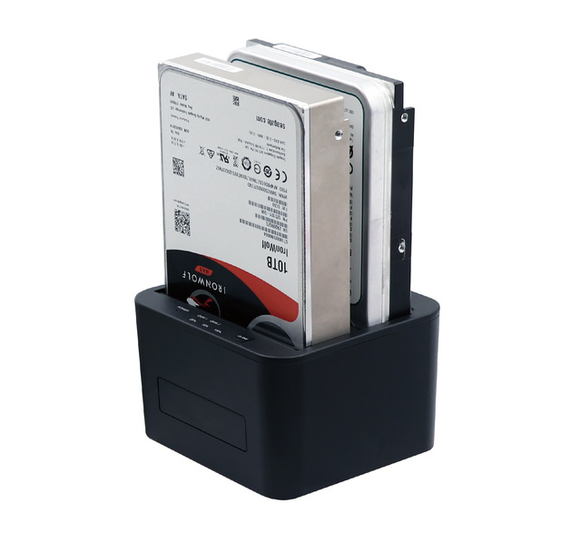 Factory 2 Bay 2.5"/3.5" SATA Hard Drive Docking Station with USB 3.0 Hdd Duplicator Clone Plastic Case