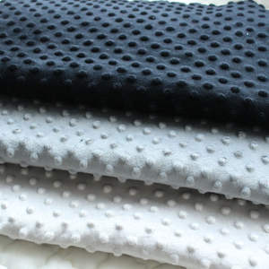 Manta suave para bebé, textiles para el hogar con estampado <span class=keywords><strong>de</strong></span> tinte liso, punto minky polar anti píldora, 3 hilos, compra telas <span class=keywords><strong>de</strong></span> lana <span class=keywords><strong>de</strong></span> franela <span class=keywords><strong>de</strong></span> algodón - Product Image 2