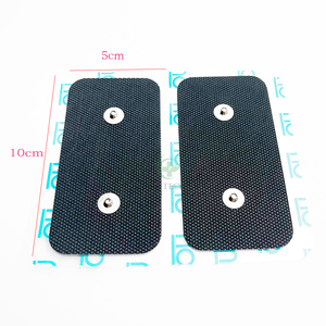 Almohadillas de Electrodos Reutilizables de Doble Cierre a Presión de 5*10cm, Autoadhesivas con Gel, Compatibles con <span class=keywords><strong>Compex</strong></span> para Fisioterapia Electrónica - Product Image 3