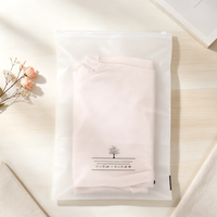 Sacs à fermeture éclair en CPE givré imprimés sur mesure avec des motifs de dessins animés mignons, pochettes refermables pour vêtements, accessoires pour vêtements d'enfants, emballage pour vêtements
