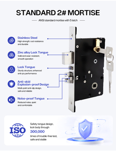 Serrure de porte intelligente TTLock pour hôtel avec carte RFID, clavier à code et clé mécanique pour système de contrôle d'accès - Product Image 6