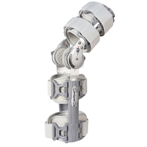 Genouillère Ajustable Élastique Respirante et Épaisse en Nylon 100% avec Alliage d'Aluminium, Taille Unique, Protection Contre les Fractures et l'Arthrose - Product Image 2