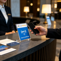 Support de table en acrylique NFC pour avis Google, plaque QR Code, support d'affichage de commande pour restaurant, impression personnalisée