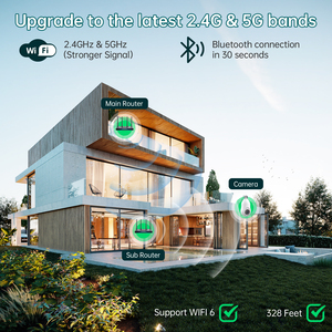 Wesecuu Home Gloeilamp Lamp E27 Ptz Gloeilamp Beveiligingscamera Buiten 5G/<span class=keywords><strong>2</strong></span>.4Ghz Wifi Lamp Camera 3mp 360 Graden Camera - Product Image 2