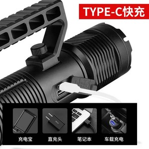 ไฟฉายซูม XHP160 LED แบบชาร์จไฟได้พร้อมจอแสดงผล สำหรับตั้งแคมป์ ฉุกเฉิน ทำจากอลูมิเนียมอัลลอยด์ ผิวขัดเงา - Product Image 5