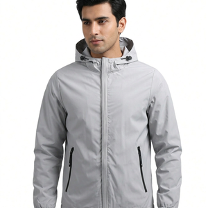 Customizable <b>Men's</b> Windbreaker <b>Jacket</b> with Full Design Trendy Logo on Front Made in Pakistan - Product Image 1