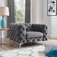 ATUNUS Chesterfield Tufted Luxury Armchair love Seat Sofa Set Accent Loveseat Couch Wholesale Manufacturer Home Furniture