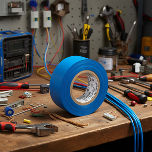 Cinta Aislante Eléctrica de PVC Azul Truper M-22Z con Adhesivo de Goma de 10 Metros para Aplicaciones de Cableado - Product Image 2
