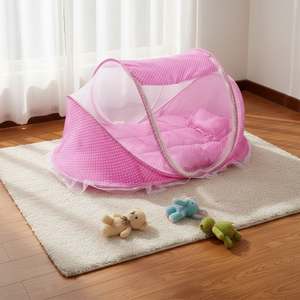 Mosquitera para <span class=keywords><strong>Cuna</strong></span> de Bebé, Mosquiteras Económicas con Cierre, Mosquitera Portátil para Bebé con Almohada y Cojín - Product Image 1