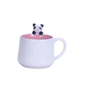 새로운 3D 동물 모양의 커피 머그잔 만화 귀여운 세라믹 물 컵 멀티 스타일 동물 머그잔 사용자 정의