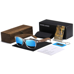 Gafas de Sol de madera de bambú hechas a mano con logotipo personalizado para hombre, gafas de sol polarizadas clásicas Vintage, gafas de sol de diseño de marca con tonos naturales - Product Image 5