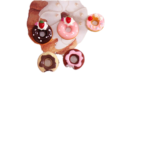 Horquilla de resina japonesa para hacer joyas DIY, decoración de teléfono, casa de muñecas, comida en miniatura, imanes de nevera, modelo de pastel de Donut, japonés - Product Image 4