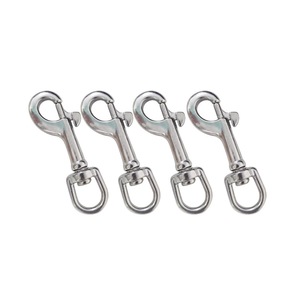 Crochet simple en acier inoxydable 90 mm avec ressort pivotant pour plongée, crochet pour chien, durable, usage général - Product Image 5