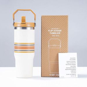 Durable <b>Large</b>-capacity Portable Handle 304 Stainless Steel Thermos Cup for Home - Product Image 3