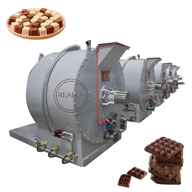 Büyük ölçekli çikolata arıtma makinesi özelleştirilmiş kapasiteli reçel taşlama ekipmanları