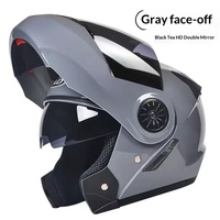 Casco de Motocicleta Eléctrico, ABS, Impermeable, Liberación Rápida, Universal para las Cuatro Estaciones, Visera Transparente Cálida