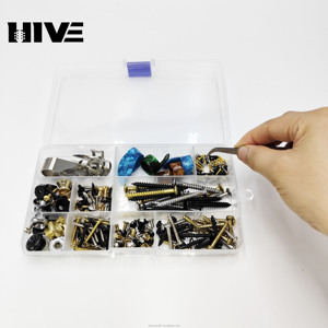 Set di copertura per dita con fibbia a vite a 3 colori-copri dita celuloide in acciaio inossidabile-essenziale per i produttori di spille con coda di <span class=keywords><strong>chitarra</strong></span> - Product Image 3