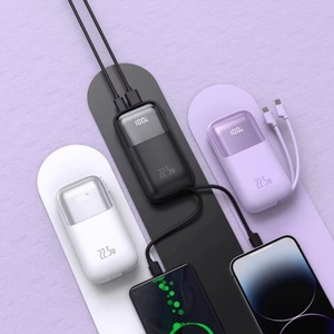 OEM High Capacity Li-Polymer Battery Digital Display Portable Power Bank 10000mAh with Quick <b>Charge</b> Dual <b>USB</b> & Outdoor Use - Product Image 5