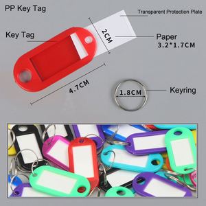 Blank <b>Key</b> Tag Hotel Motel Room Number PP Keytag Blank Keychain - Product Image 3