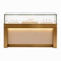 Vitrines de luxe pour bijoux avec éclairage LED et design éco-responsable pour la décoration de magasins, les stands de salons professionnels et les showrooms