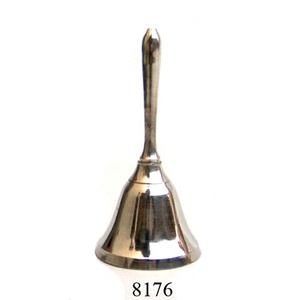 Campana de mano de latón de alta calidad para decoración navideña Fabricante y exportador de campanas de latón India - Product Image 1