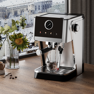 Cafetera Espresso Semiautomática de 20 Bares con Calentamiento Instantáneo y Cuerpo de Acero Inoxidable para Preparar Café, Latte y Cappuccino en Casa - Product Image 2