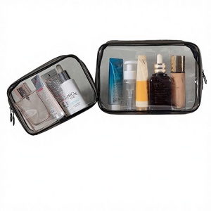 PVC Waterproof Large Capacity for Travel Storage Cosmetic <b>Makeup</b> <b>Bag</b> Pouch Zip <b>Transparent</b> Package Zipper Case Fashion - Product Image 2