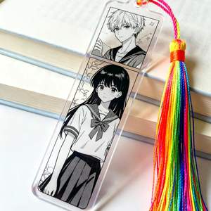 Dongguan ที่คั่นหนังสืออะคริลิคใสที่คั่นหนังสือมีพู่เปล่าที่คั่นหนังสือทำจากพีวีซี - Product Image 2