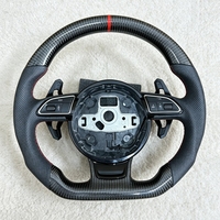 Volante de Fibra de Carbono para Audi A1 A3 8V 8P A4 B7 B8 B9 A5 B9 A6 C6 A7 C7 C8 A7 A8 B6 D4 Rs3 TTS S5 B8.5