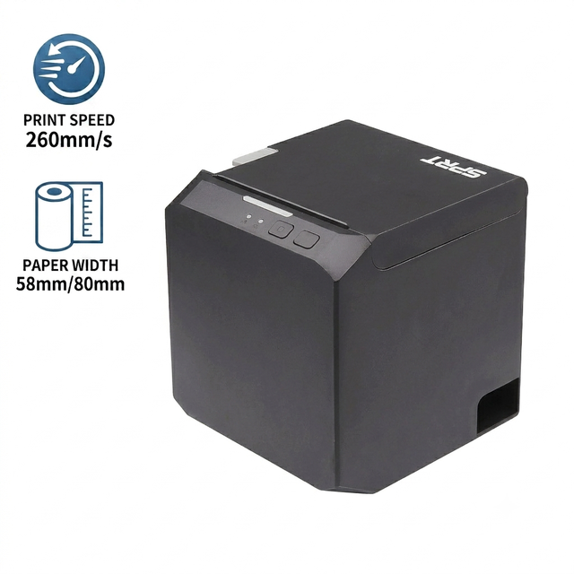 SPRT SP-POS896 80mm Thermal Receipt Printer with USB/LAN/RS232 Interfaces in Stock Supports Thermal Paper