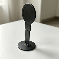 Support pliable magnétique double multi-scènes en alliage d'aluminium avec rotation à 360 degrés, compatible avec les téléphones portables, tablettes, ordinateurs portables et voitures