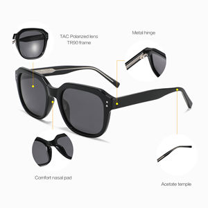 2025 à la mode de haute qualité lunettes de soleil personnalité nuances concepteur Logo personnalisé lunettes de soleil rétro cadres carrés UV400 lunettes de soleil - Product Image 3