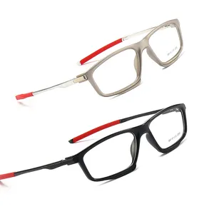 نظارة ذات شكل مربع كلاسيكي الأفضل مبيعاً TR90 نظارة بإطار تحمي من الضوء الأزرق نظارة بجودة عالية رياضية بصرية